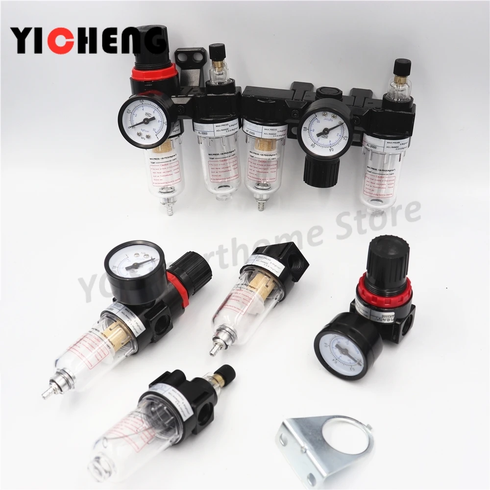 1 шт. 1/4 дюйма воздушный компрессор фильтр водомасляный сепаратор регулятор AR2000