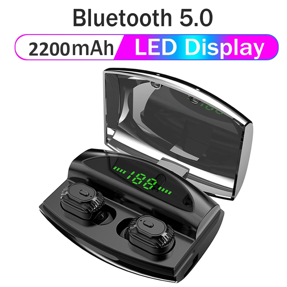 XG 20 TWS беспроводные Bluetooth наушники 5 0 8D стерео светодиодный цифровой дисплей