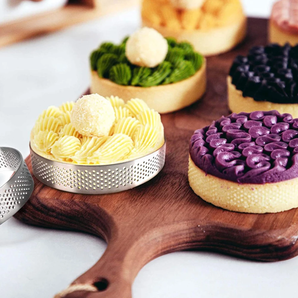 10-1 шт. кольцо для перфорации из нержавеющей стали в форме клетки круглая