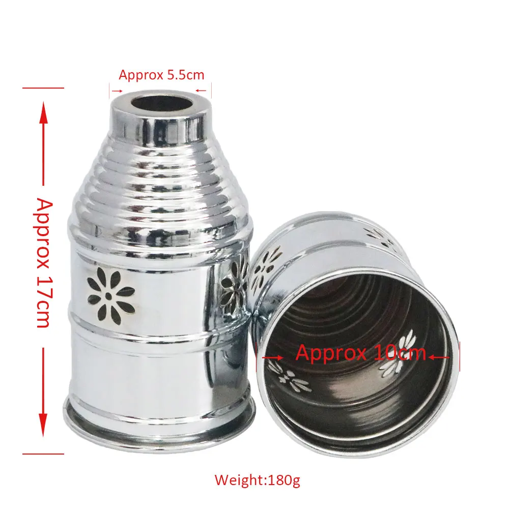 1 шт. серебро кальян металлическая крышка головки ветрозащитный интеграции