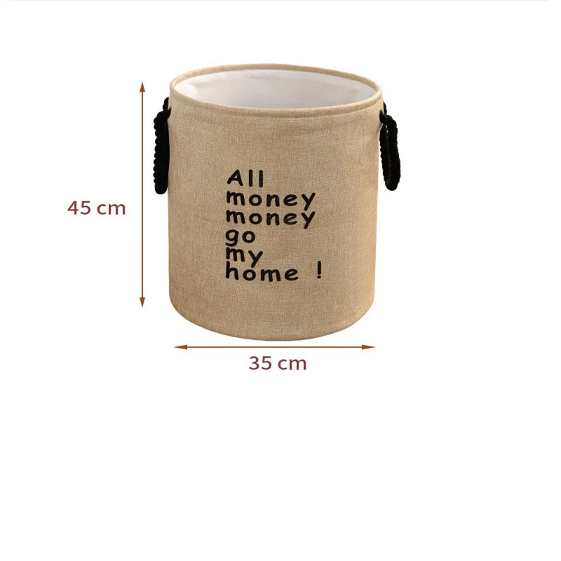 

Fabric Storage Basket Clothes Linen Storage Laundry Foldable Storage Basket Waterproof Washing Bag Household Finishing