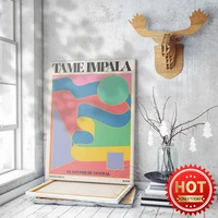 tame impala glastonbury festival poster tame impala abtract vintage art prints colorful geometry home decor wall picture gift
