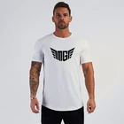 Мужская футболка, мышечная одежда для фитнеса и бодибилдинга, топы, одежда для тренировок, хлопковая спортивная одежда, футболки для спортзала размера плюс M-2XL