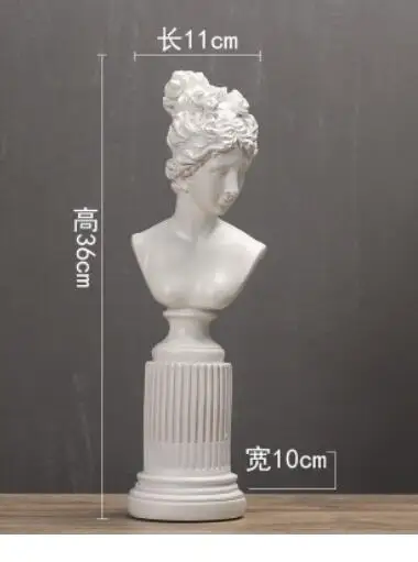 Скандинавская обтягивающая черно белая статуя богини модель для гостиной