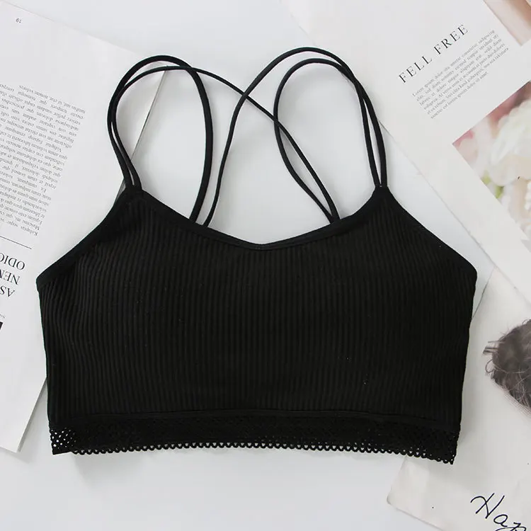 Женский топ труба сексуальный укороченный кружевной обмотанный обхват груди