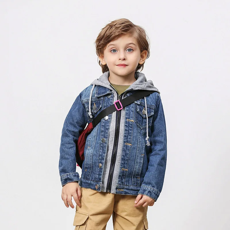 2020 новые весенние джинсовые куртки для мальчиков и девочек куртка с капюшоном