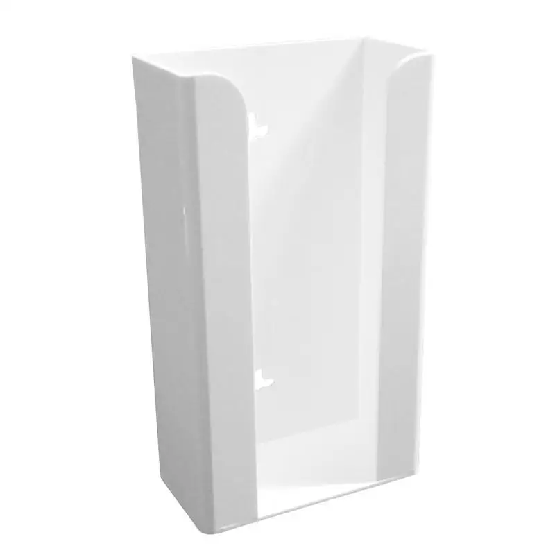 

Useful Disposable Gloves Storage Box Transparent Wall Mounted Dispenser Organizer Case Precise s Storage Box (White)