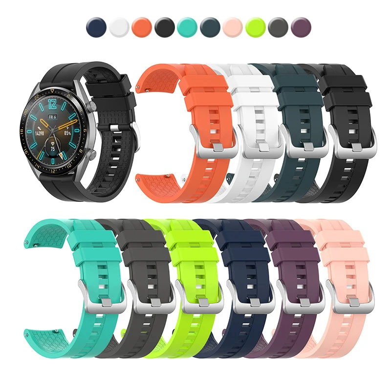 Ремешок силиконовый для Galaxy Watch 46 мм 42 спортивный браслет Samsung Gear S3 Frontier/Classic active 2
