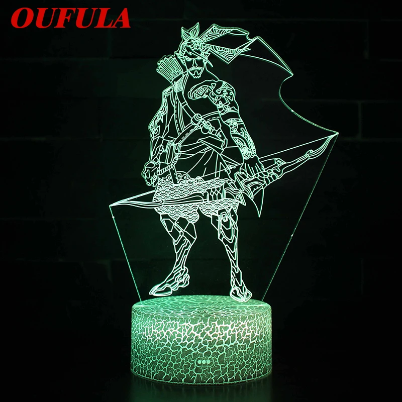 

Hongcui Night LED Lights Novelty 3D lamp Cute Toy Gift 7 ColorCartoon Atmosphere Lamp For Children Kids Room