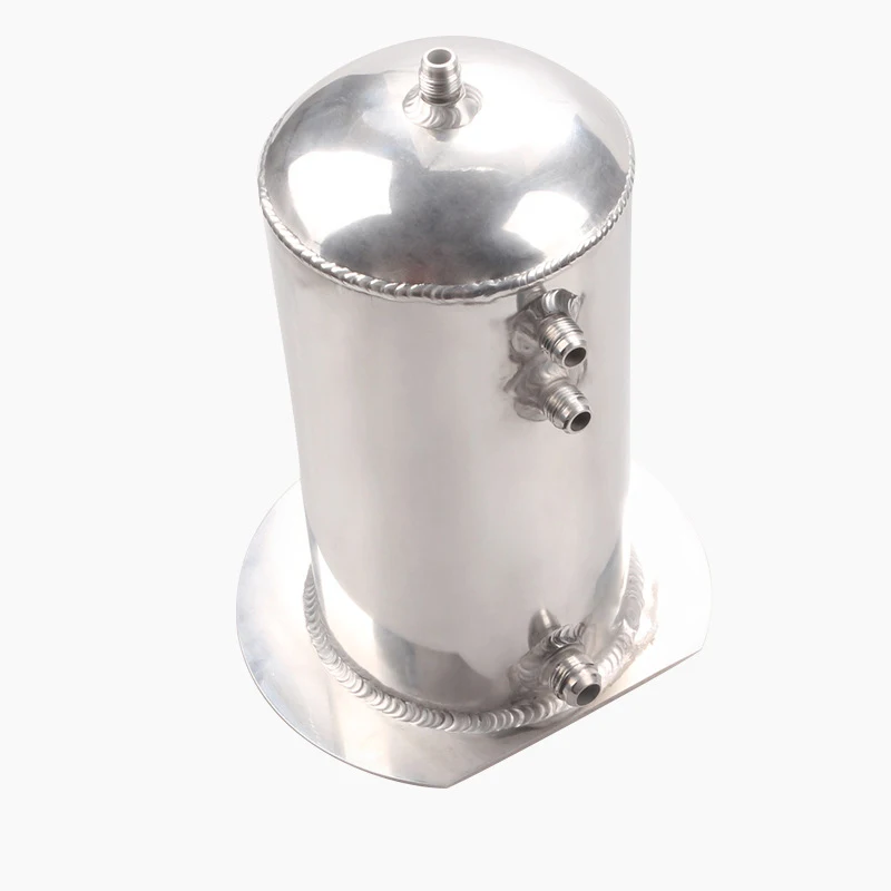 

2.5 LITRE DOME ALLOY FUEL SURGE TANK / SWIRL POT AN8 -8 Out AN10 Oil Catch Can Tank Polish
