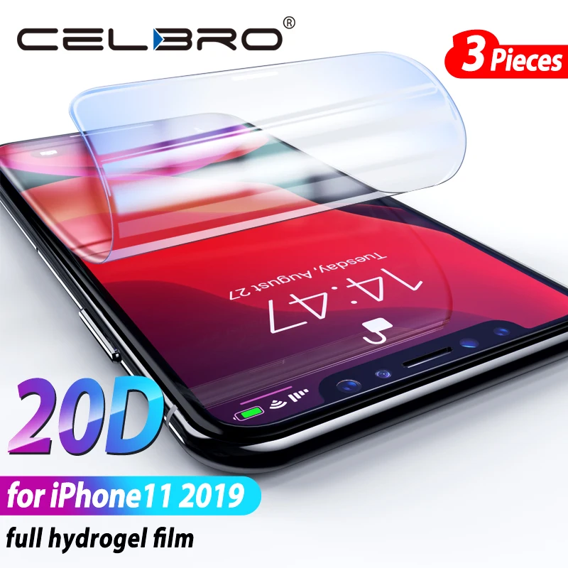 Мягкая Гидрогелевая пленка для Apple Iphone 11 2019 Защитная экрана iPhone Pro Max аксессуары не