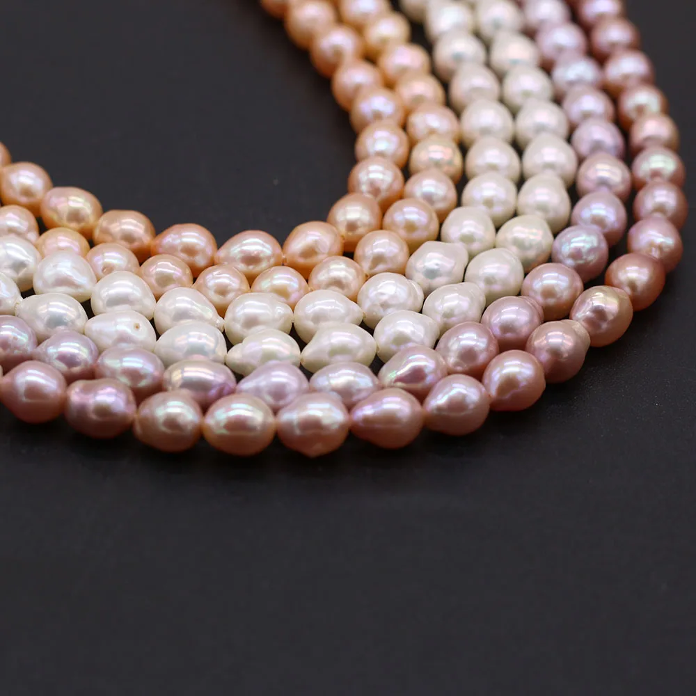 

Бусины Из Натурального пресноводного жемчуга, круглые бусины в стиле барокко, россыпью, для рукоделия, браслета, ожерелья, аксессуары для из...