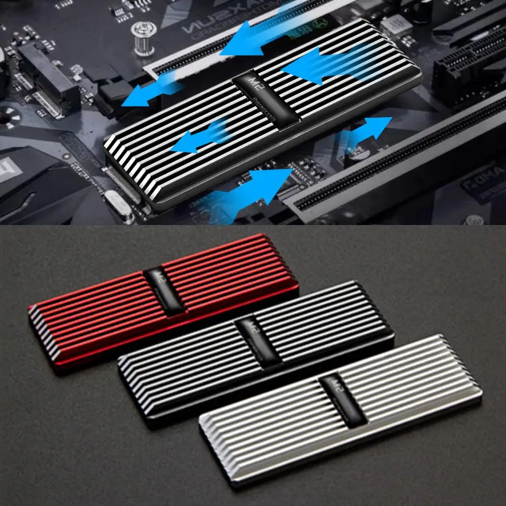 

Heatsink With Thermal Silicone Pads SSD Heatsink For M.2 2280 SSD