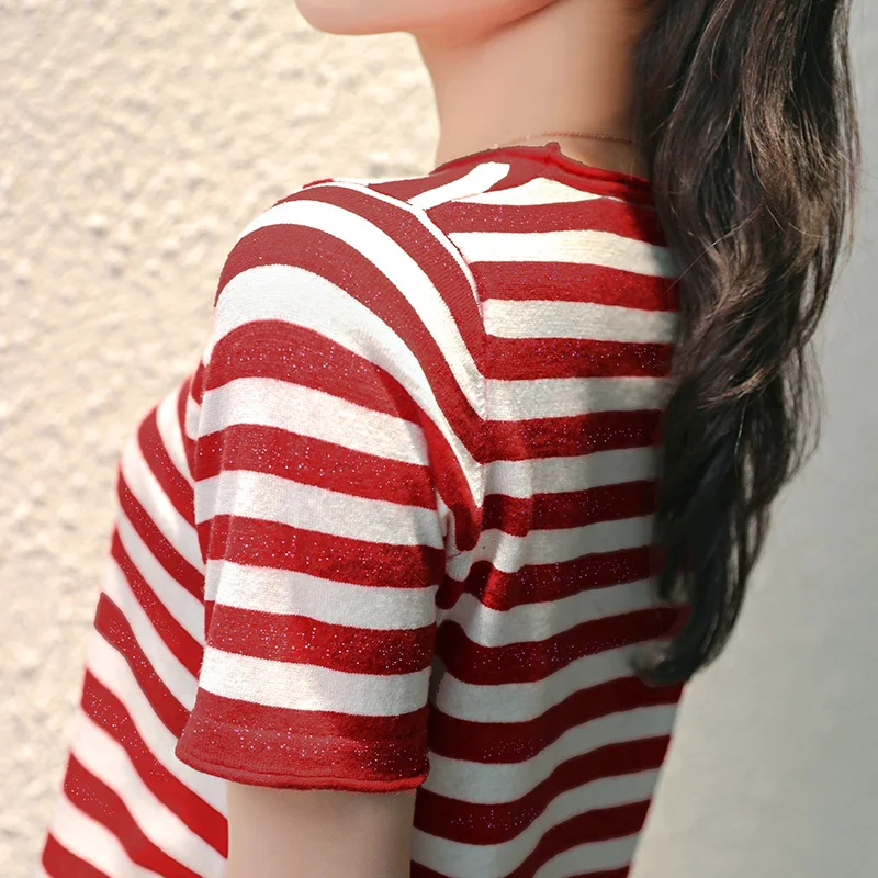 

Half Sleeves Sweater Knitted Real Wool Soft Slim Jumper Girl Casual Fashion Clothing Pullover