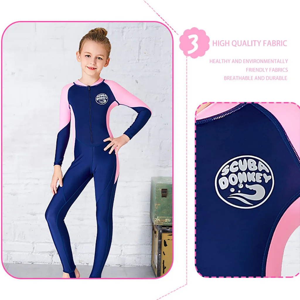 Детский костюм для дайвинга детский цельный гидрокостюм мальчиков и девочек