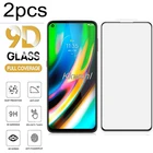 Защитная пленка для экрана Motorola Moto G9 Plus, полное Приклеивание, закаленное стекло, Защитная пленка для MotoG9 G9Plus XT2087-1, 2 шт.