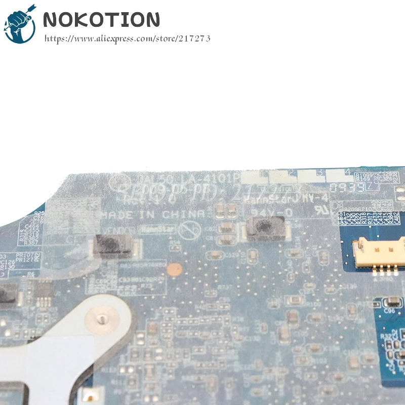 Материнская плата NOKOTION JAL50 LA-4101P 494035-001 для ноутбука HP Compaq CQ40 материнская GL40 DDR2