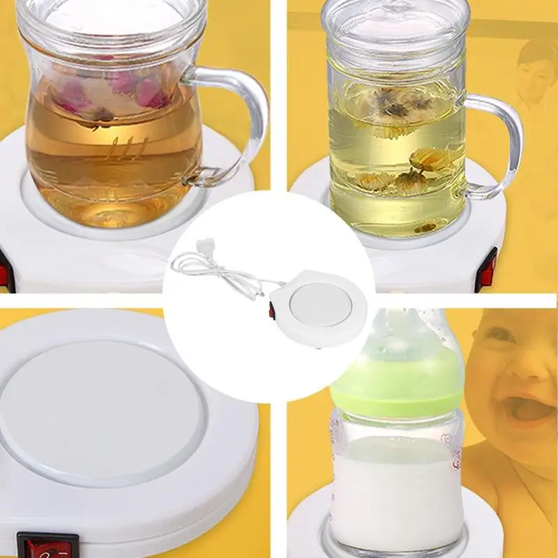 

220V Household Electric Heating Coaster Office Kitchen Mug Lightweight Hotel Heater Coffee Pad degrees 60 Portable Milk B8T4