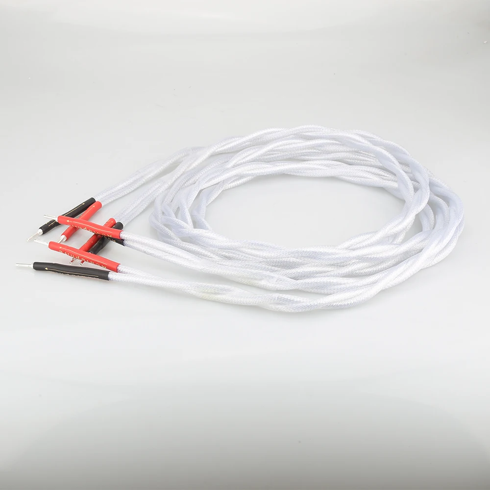 

Высококачественный посеребренный Акустический кабель A58 5N одиночный HIFI 4 динамика кабели посеребренный громкий динамик кабель