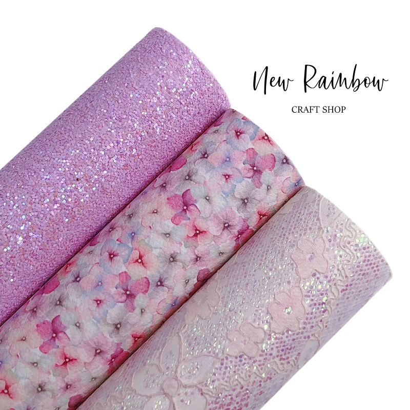 Новый Радужный лист из искусственной кожи для изготовления бантов сережек