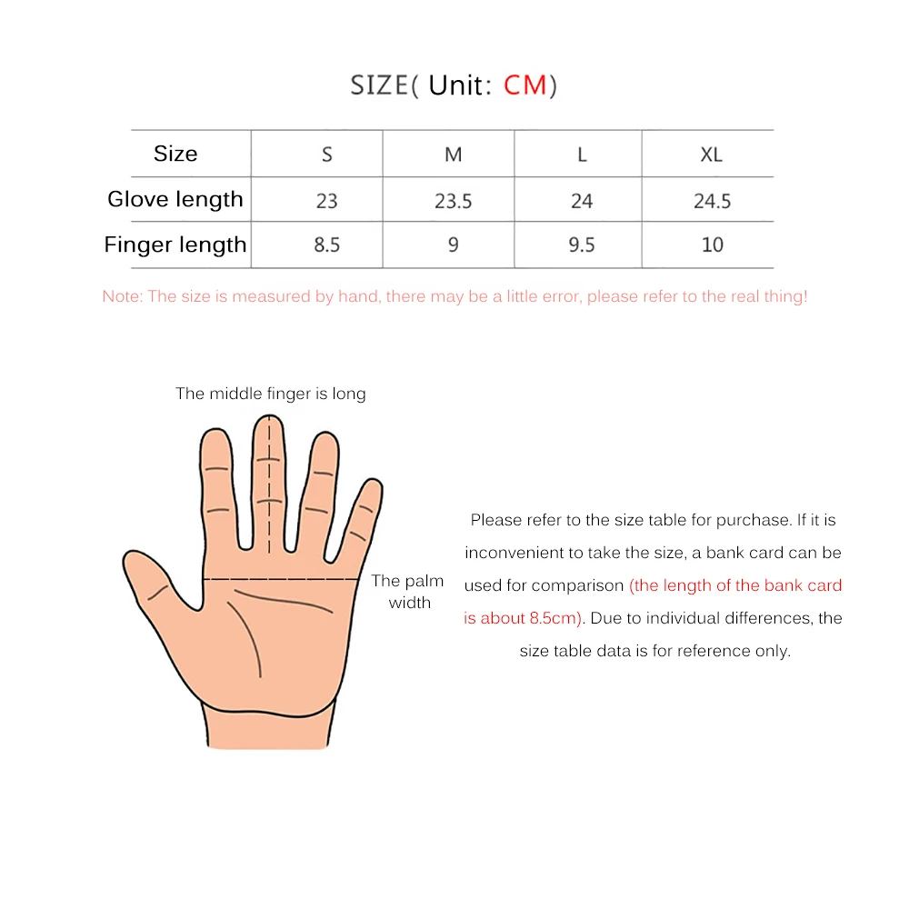 

Motorcycle Gloves Unisex Touchscreen Winter Warm Cycling Bicycle Ski Outdoor Camping Hiking Sports Full Finger