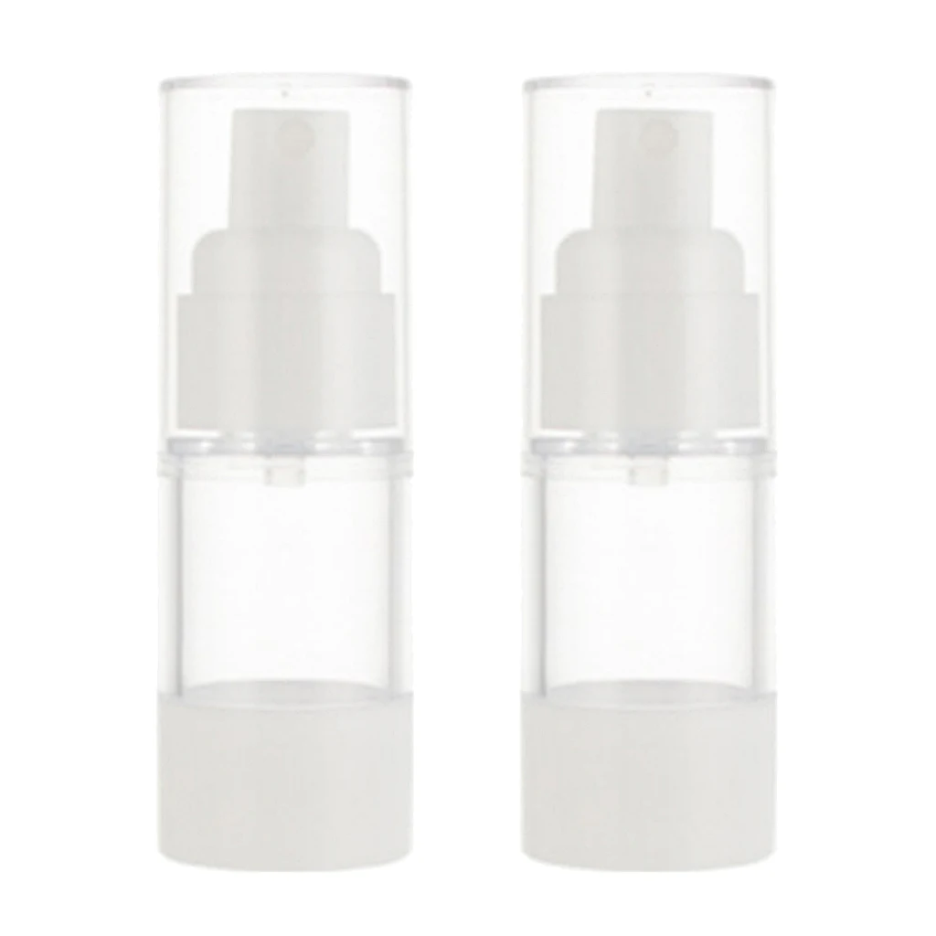 

2x Empty Makeup Perfume Sterile Airless Spray Bottles Portable Alcohol Container