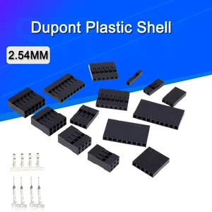 50/20PCS Dupont Plastic Shell 1Pin 2Pin 3Pin 4Pin 7Pin 8pin 9pin 10pin 2.54mm Dupont Connector 1P/2P/3P/4P/5P/6P/7 P/8P/9P 