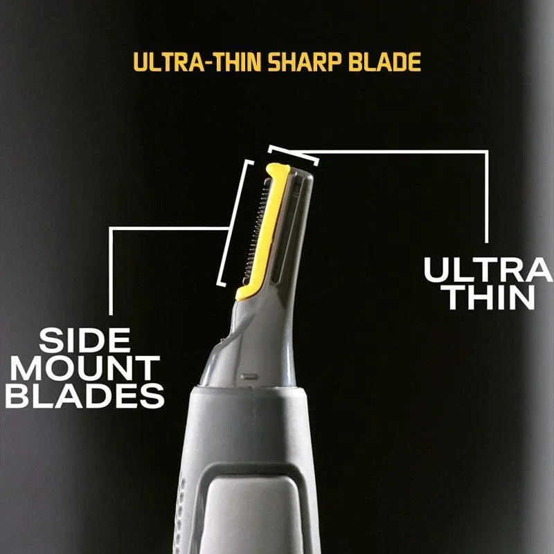 Ultra-thin Precision Trimmer Ear Nose Hair Clipper Professional Eyebrow Facial For Men Women Removal With LED Light | Красота и