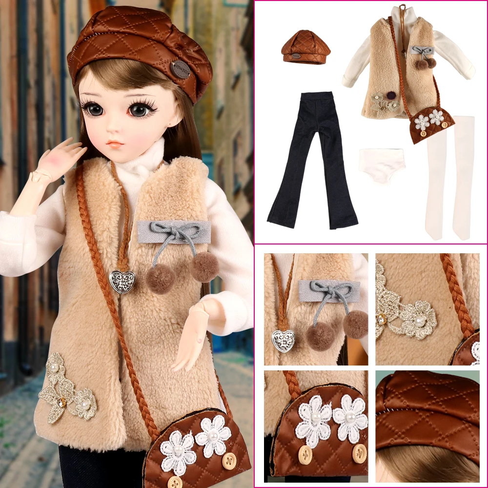 Комплект одежды для кукол платье аксессуары шарнирной куклы 60 см 1/3 полный