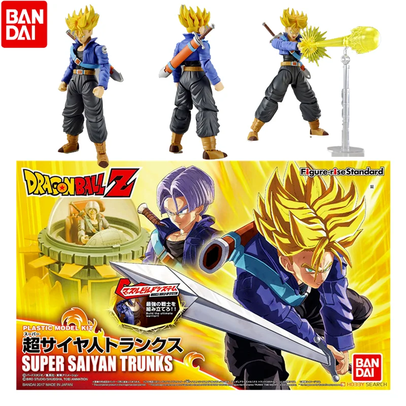 

Bandai Anime Dragon Ball Figure-Rise Torankusu Action Fugure Assembly Model Super Saiyan Trunks Ornaments Anime Action Figures