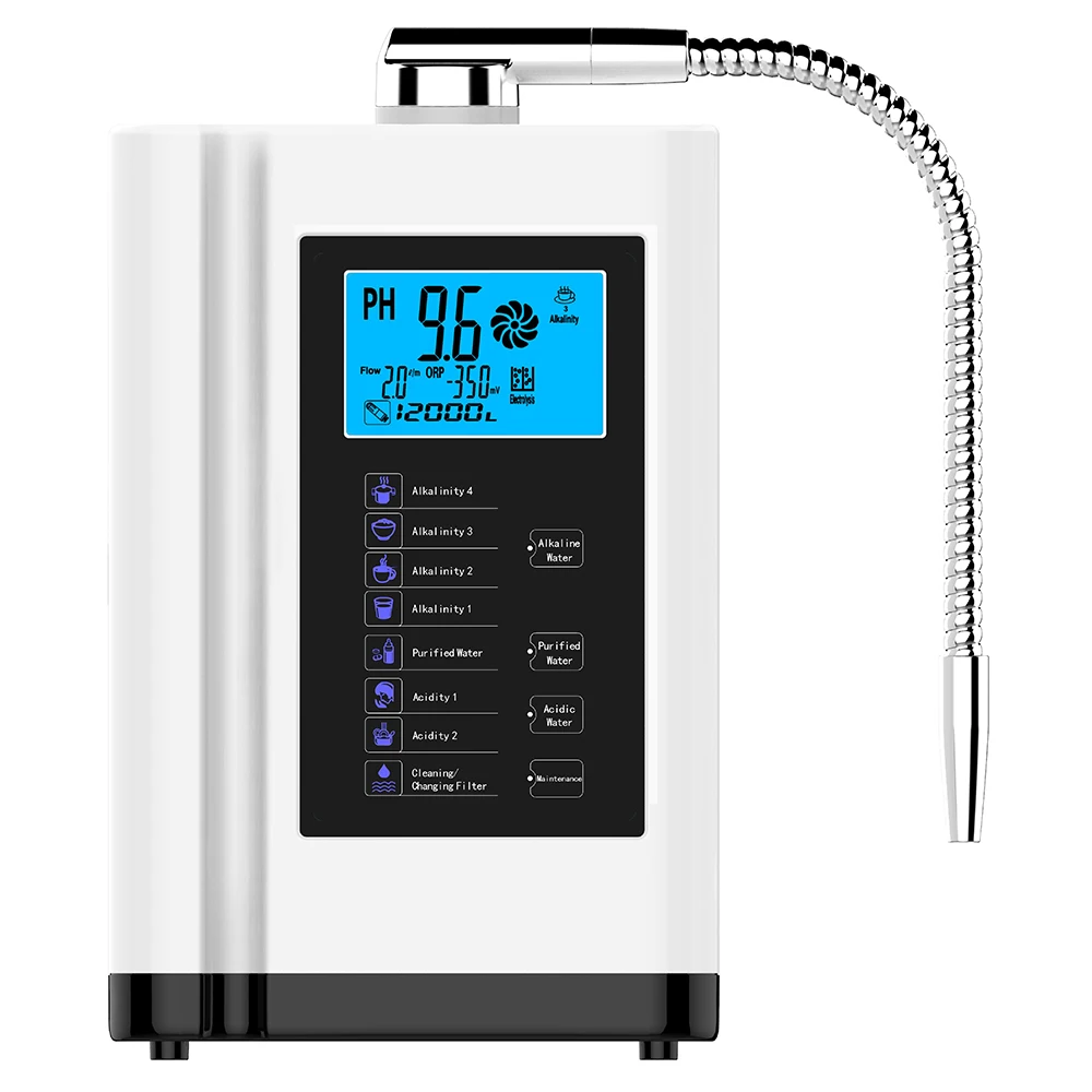Alkaline Water Lonizer Electrolyzed Water Purifier Hydrogen Generator Home Drink Water Fiber Carbon Fine Filter Element System 2