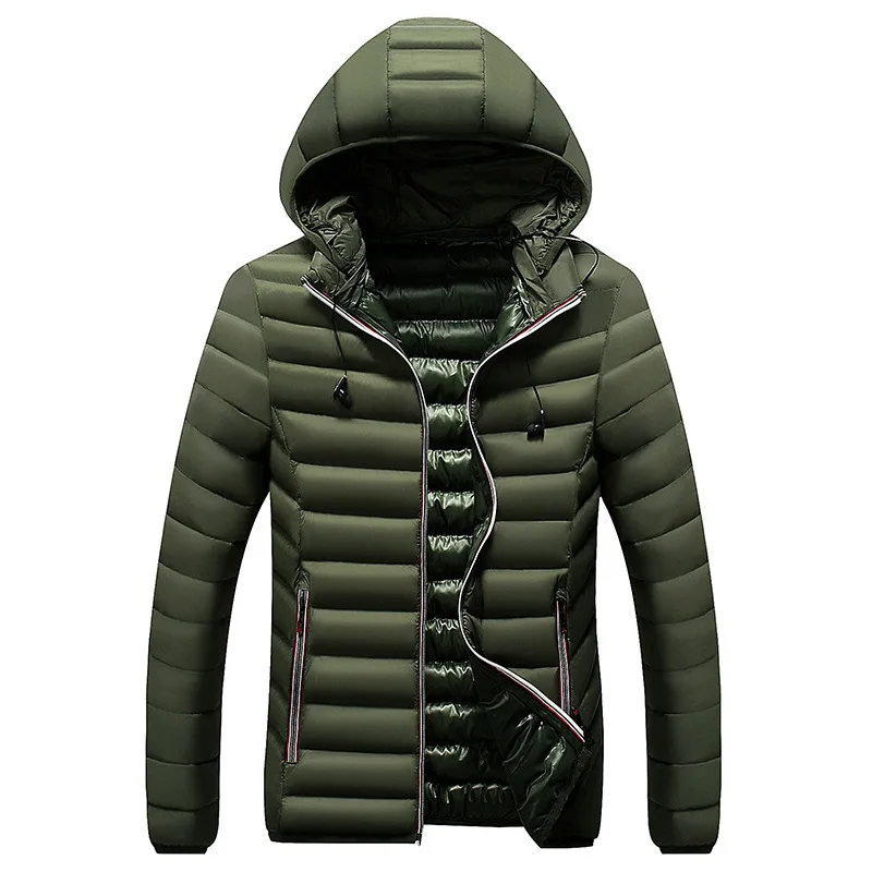 

Men 2020 Winter Brand New Casual Warm Thick Waterproof Jacket Parkas Coat Men New Autumn Outwear Windproof Hat Parkas Jacket Men
