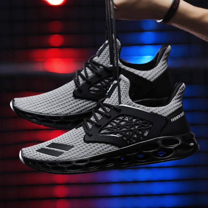 2019 осенние кроссовки мужские беговые корзины дышащая повседневная обувь плюс