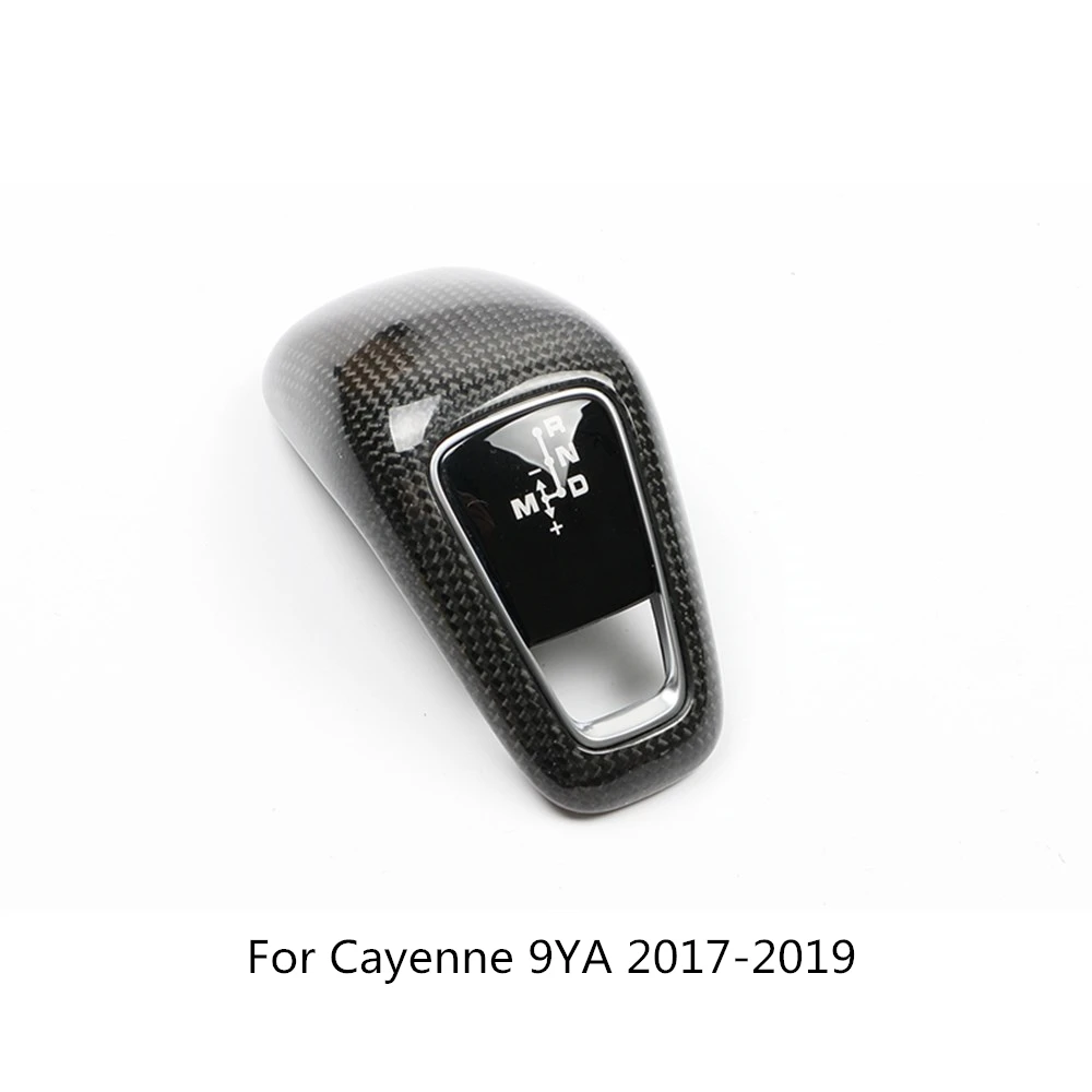 Style B Ручка переключения передач декоративная крышка Накладка для porsche panamera 971- cayenne 9YA- карбоновое волокно внутренняя Замена - Название цвета: Style B