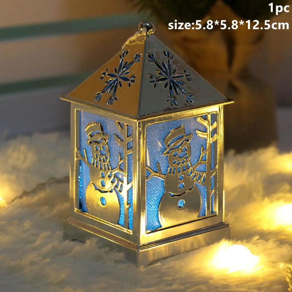 Xmas Light 7 Taoup Счастливого Рождества светодиодный свет Подвески Висячие украшения Рождественская Украшение стола для дома Рождественские Санта Клаус огни снеговик - Цвет: Xmas Light 7