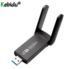Kebidu двухдиапазонный 5,8G2,4G Bluetooth 4,2 Wi-Fi сеть LAN Карта 1200 Мбитс USB беспроводной Wi-Fi адаптер ПК Wi-Fi приемник Wi-Fi антенна