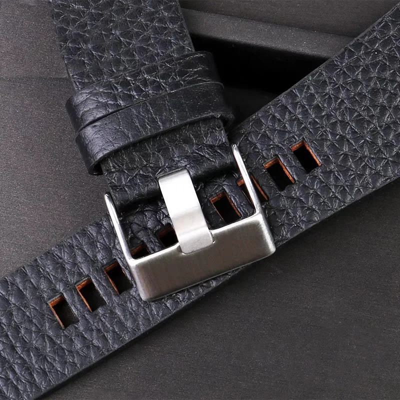 For DIESEL DZ1405 4323|FEICE FK030FK038 watches bandCow Leather strap pin buckle 28mm 30mm 32mm 34mm Men's large-cap watch strap