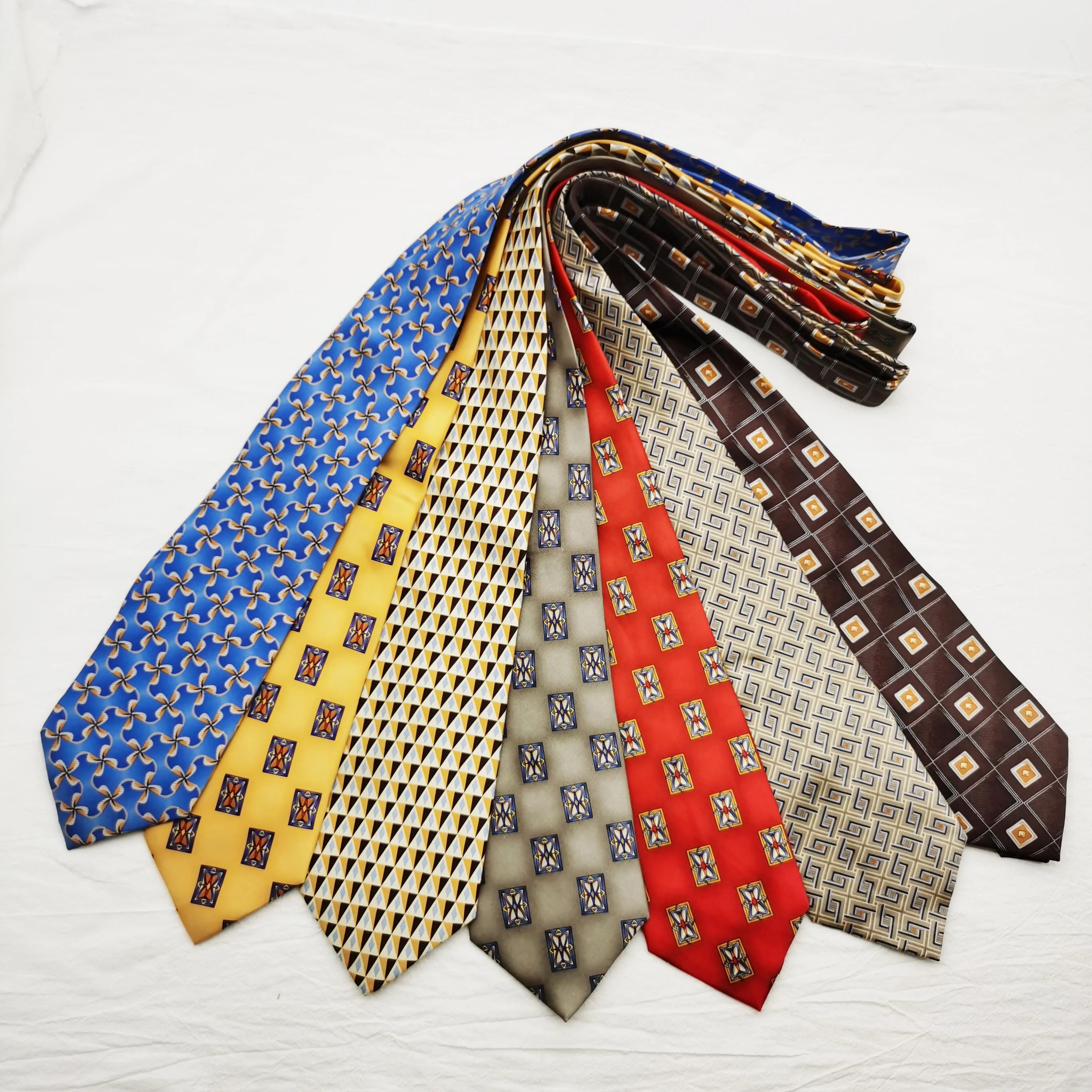 Галстук с цветочным принтом в гонконгском ретро-стиле 10 см | Аксессуары для