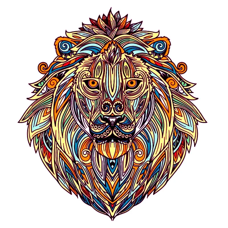 

lion Puzzle Board Set Assemble Shaped DIY Toy Interesting Wooden Jigsaw Puzzle For Adults Kids Gifts Educational Games Toys