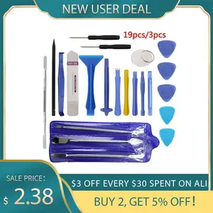 3 шт.19 шт. инструмент для ремонта набор инструментов для ремонта мобильных телефонов с металлическими бар экран смартфона разобрать Инструменты Набор ручных инструментов для iPhone, планшета, ПК