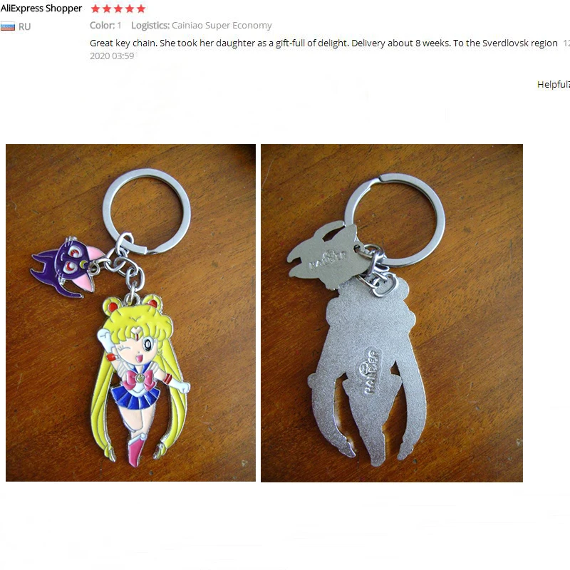 

Cute Sailor Moon Figure Toys Anime Sailormoon Cat Model Keychain Pendant Cosplay KeyChains Cartoon Keyring Toy Kids Gift -50