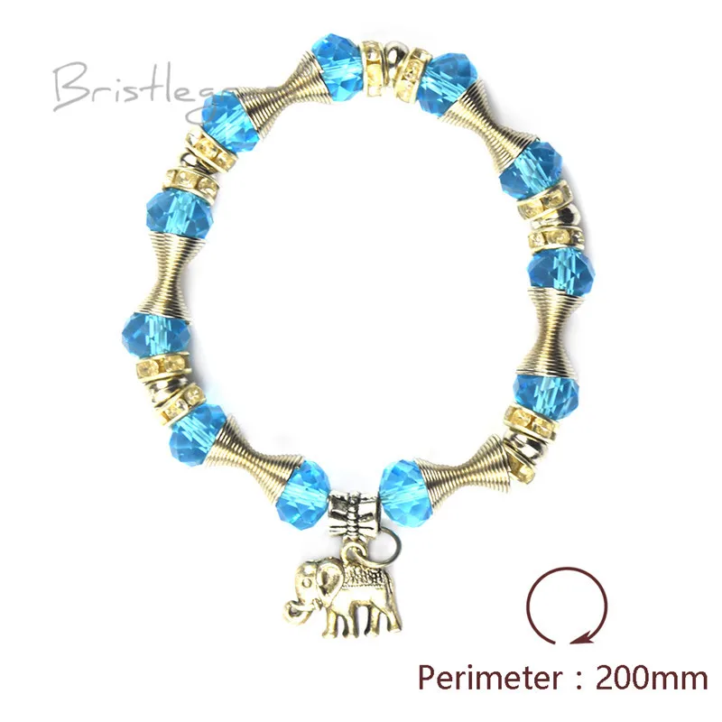 Бриллиант Турция искусственный слон стеклянный браслет из бисера амулеты