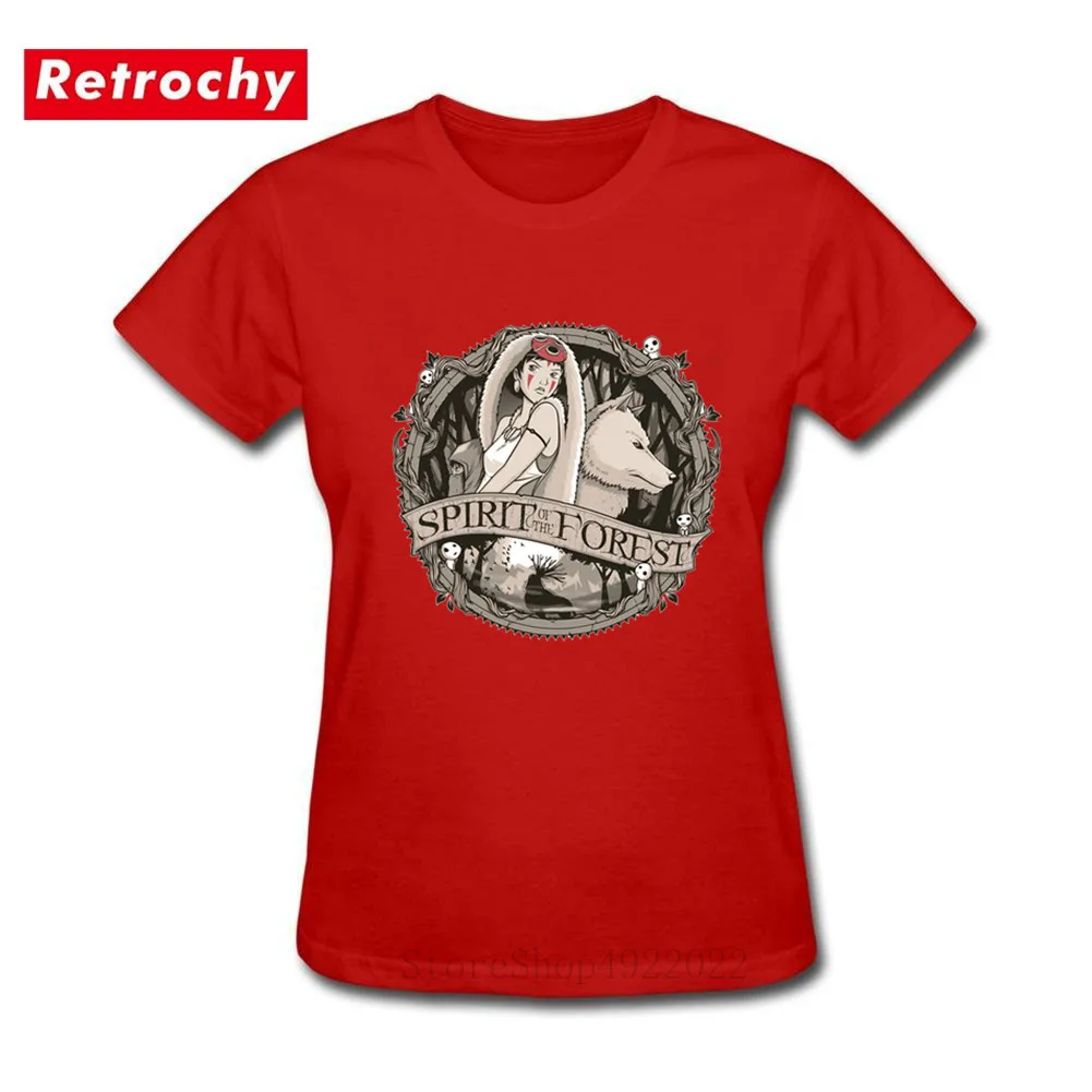 Футболка женская с изображением героев мультфильма Принцесса Мононоке|Футболки|