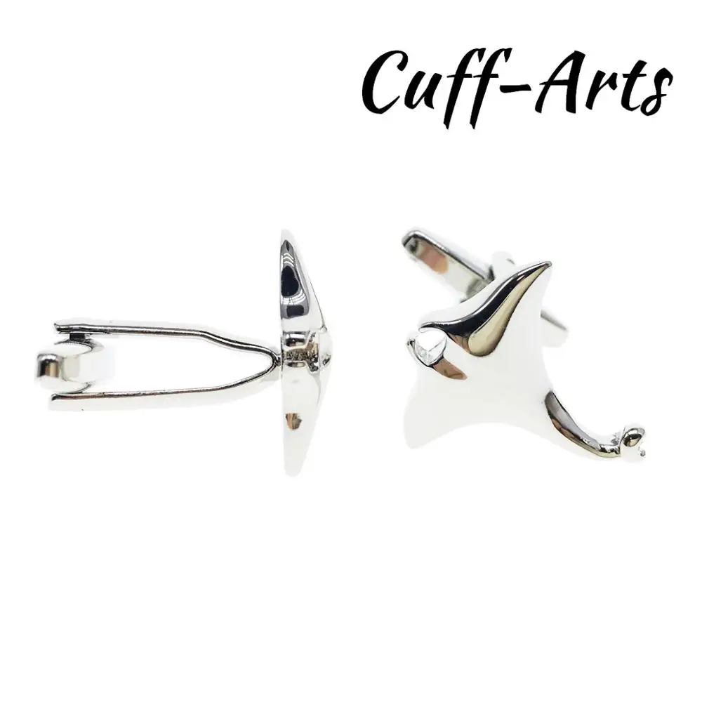 Запонки для мужчин Manta Ray запонки с дизайном рыба подарки Gemelos Les Bouton De Manchette от Cuffarts