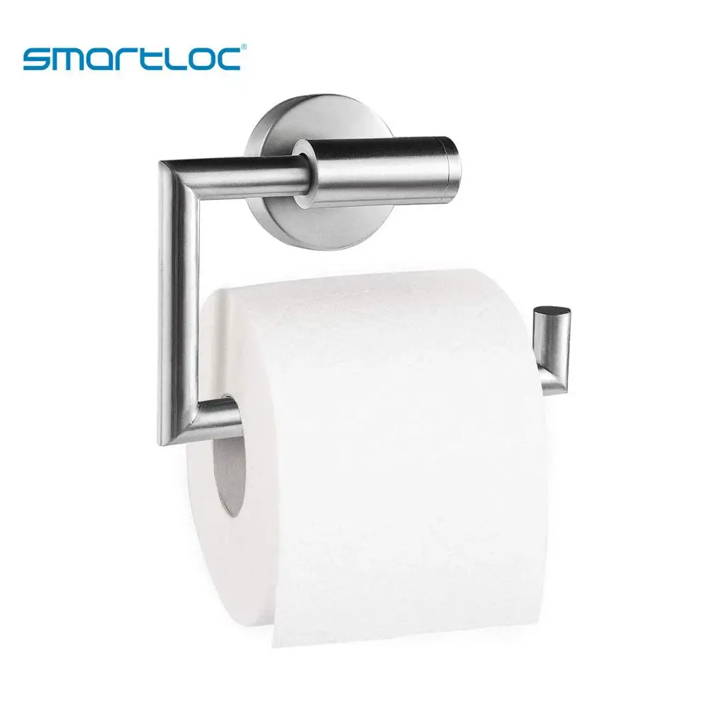 

smartloc Stainless Steel Toilet Paper holder Roll Towel Kitchen Tissue Storage Rack WC Bathroom Accessories Bath Organizer Shelf