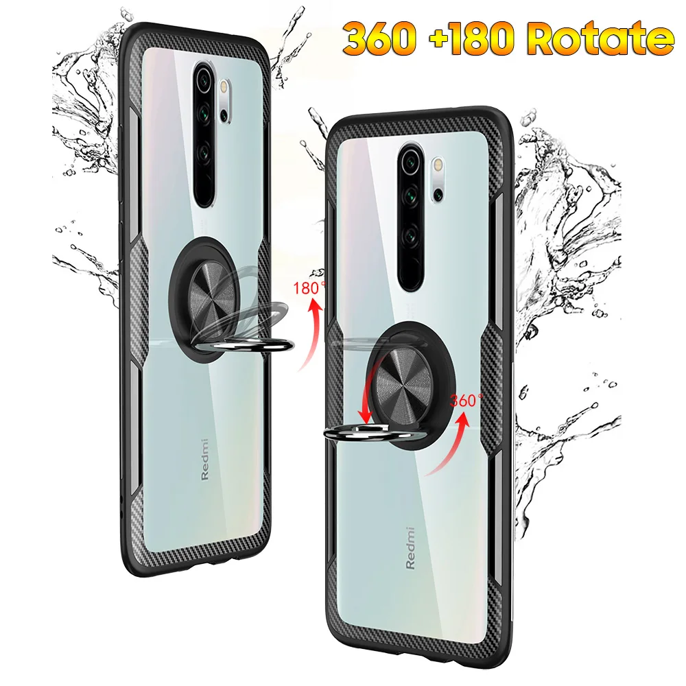 keysion ring case for redmi note 9s 9 pro max 8 pro 7 9a c clear shockproof phone cover for xiaomi poco x3 nfc mi 10t pro 9 lite free global shipping