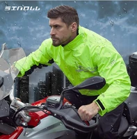 sinoll waterproof motorcycle raincoat suit raincoatrain pants poncho motorcycle rain jacket riding motorbike raincoat