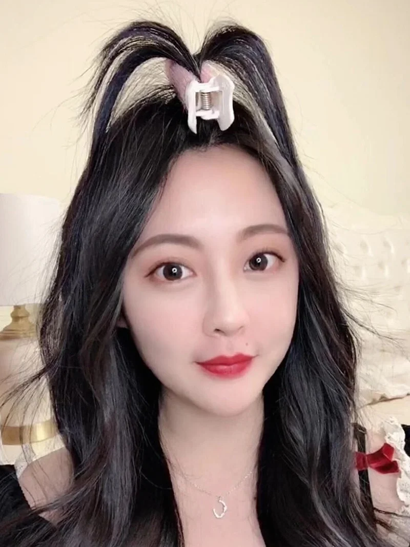 

Natural Fluffy Hair Clip Curly Hair Plastic Hair Root Fluffy Clip Bangs Hair Styling Clip Candy Color Hairpins Hair Accessories