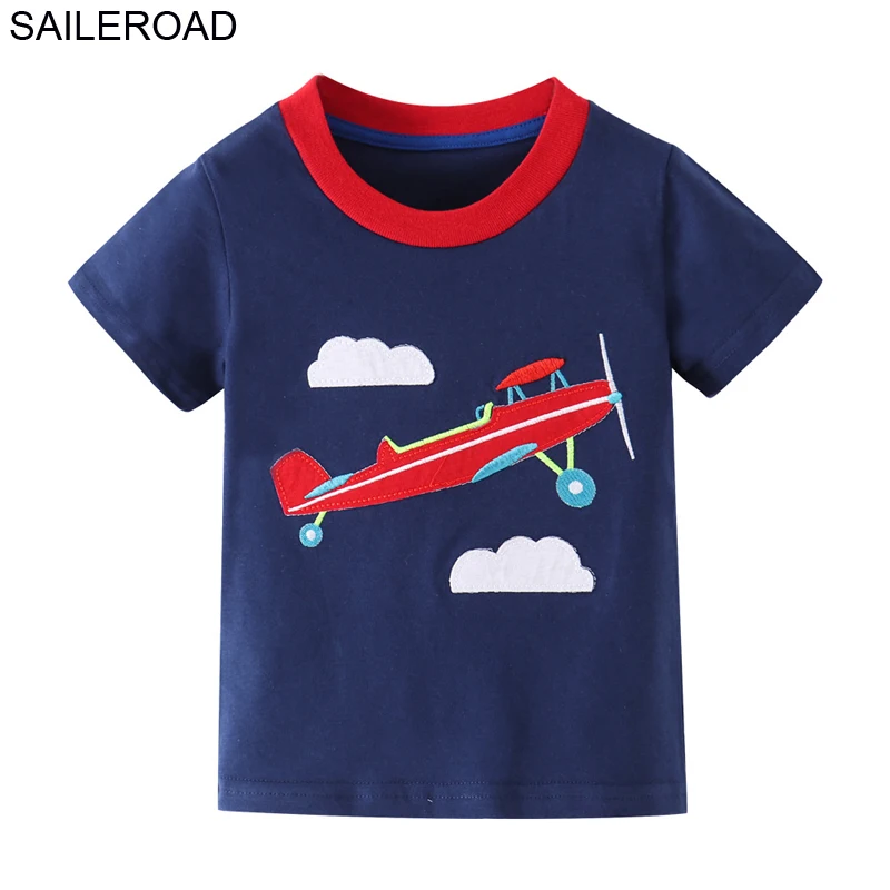 SAILEROAD Динозавр Печати Дети Топы Футболка для Детской Одежды Лето Мальчики Футболки Хлопок 7 Лет Одежда Для Девочек-Девочек - Цвет: 2697 same picture