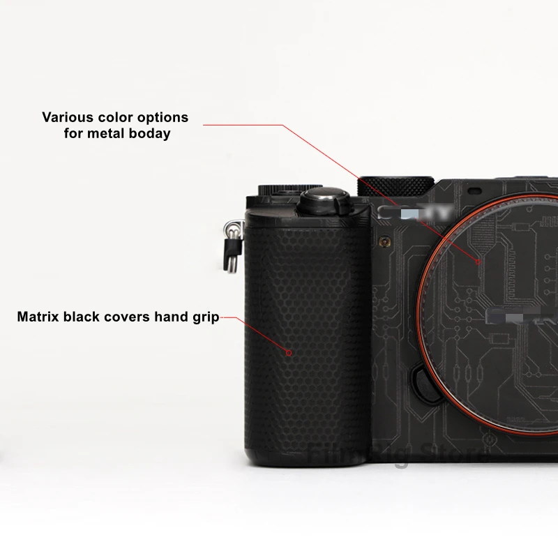 

Пленка для Sony Alpha 7C A7C (ILCE7C) A7 C, Виниловая наклейка с изображением фантазии, черная, против царапин, 3 м